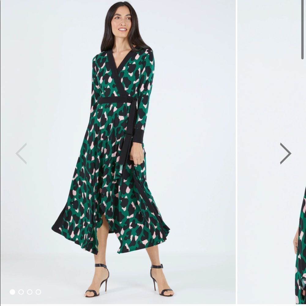 BCBGMAXAZRIA THEODORE WRAP DRESS S Bcbg maxazria midi dress